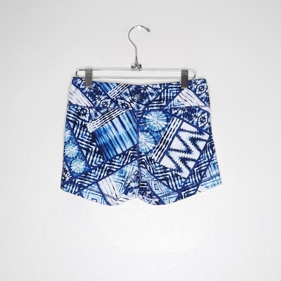 Athleta Blue Tie-Dye Multi Shorts S - Picture 3 of 7